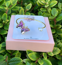 Load image into Gallery viewer, Crystal Butterfly Cuff Bracelets π¦