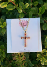 Load image into Gallery viewer, Cross Crystal Necklaces