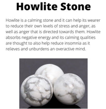 Load image into Gallery viewer, Howlite Stone Bracelet