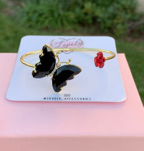 Load image into Gallery viewer, Crystal Butterfly Cuff Bracelets π¦
