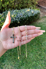 Load image into Gallery viewer, Cross Crystal Necklaces
