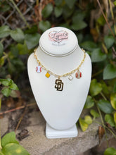 Load image into Gallery viewer, SD Baseball Charm Necklace ✨💛⚾️✨
