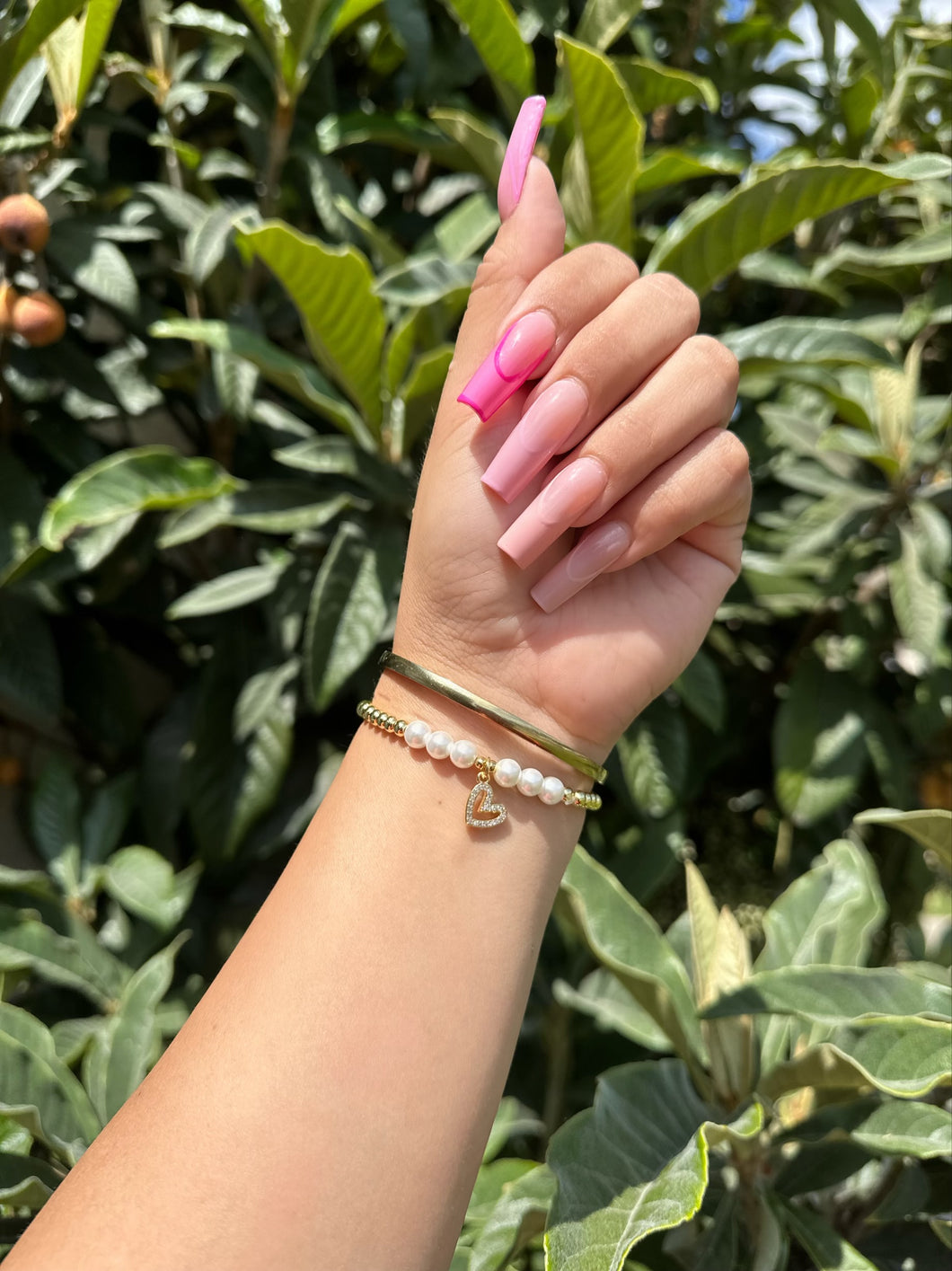 Heart Pearl Beaded Bracelet ✨🤍✨