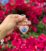 Load image into Gallery viewer, Heart Evil Eye Keychains✨🧿✨
