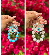 Load image into Gallery viewer, Rhinestone Bead Evil Eye Keychains ✨🧿✨
