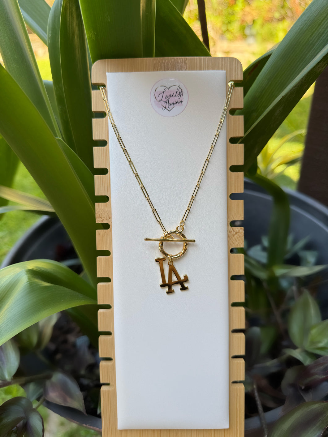 LA Pendant Necklace