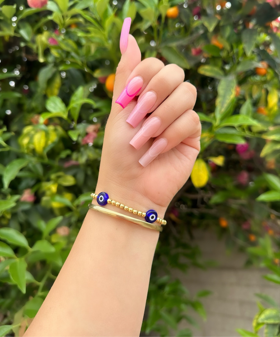 Blue Beaded Evil Eye Bracelet ✨🧿✨