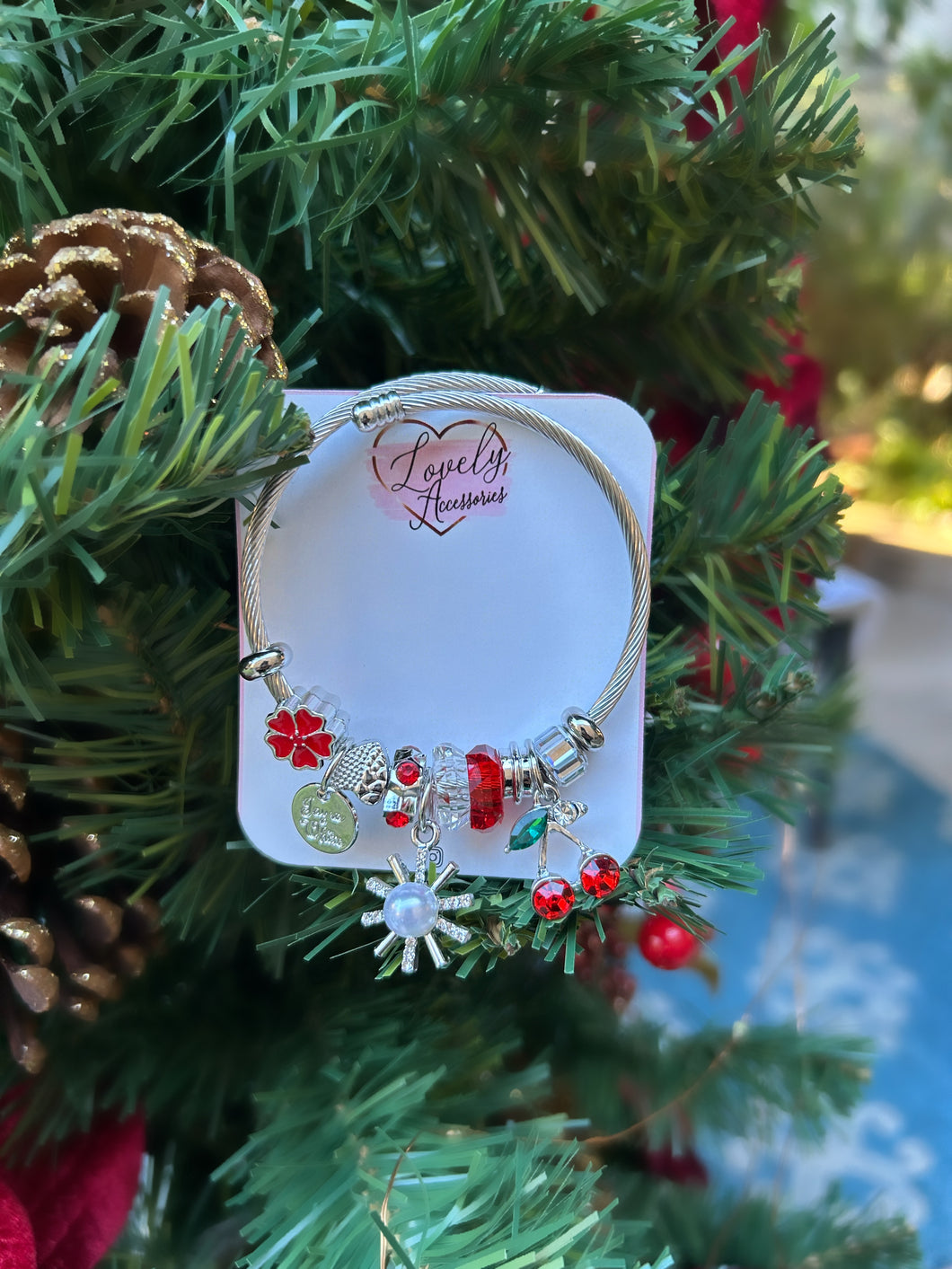 Cherry Blossom Charm Bracelet 🍒