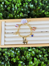 Load image into Gallery viewer, LA Baseball Charm Bracelet 💙⚾️
