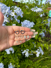 Load image into Gallery viewer, Diamond Heart Earrings ✨💙✨
