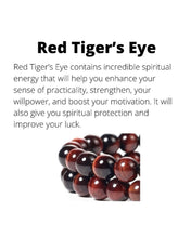 Load image into Gallery viewer, Skull Red Tiger &amp; Onyx Stone Beaded Bracelet
