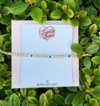 Load image into Gallery viewer, Iced White Evil Eye Bracelet

