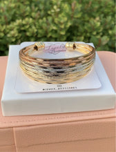 Load image into Gallery viewer, Tri-Color Cuff Bracelet
