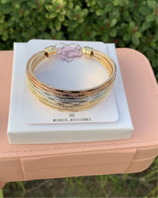 Load image into Gallery viewer, Tri-Color Cuff Bracelet
