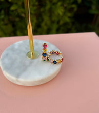 Load image into Gallery viewer, Multicolor Heart Diamond Earrings ✨

