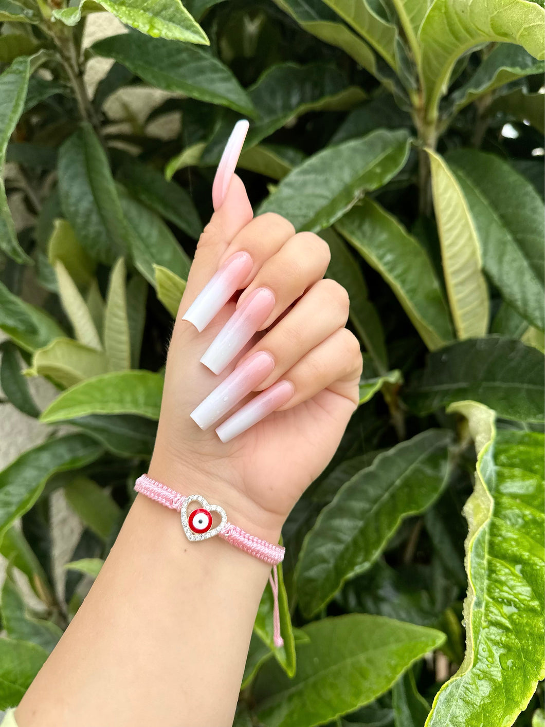 Pink Red Evil Eye Bracelet 💖