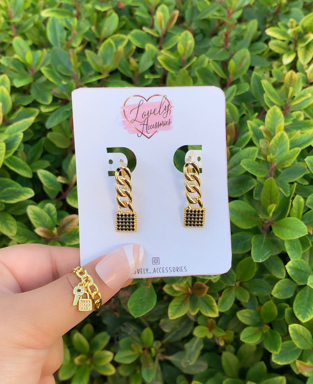 Lock It Earrings ✨