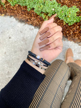 Load image into Gallery viewer, Black Evil Eye Initial Bracelet ✨🧿✨
