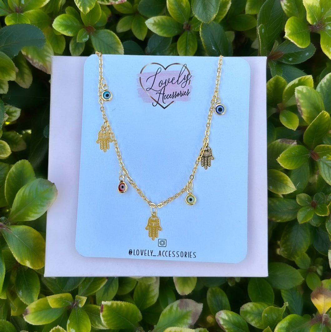 Hamsa Evil Eye Anklet ✨🪬🧿✨