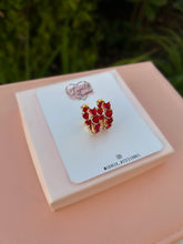 Load image into Gallery viewer, Red Diamond Heart Earrings ✨♥️✨
