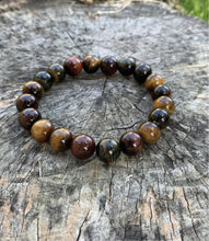 Load image into Gallery viewer, Multi Color Tiger Eye Bracelet
