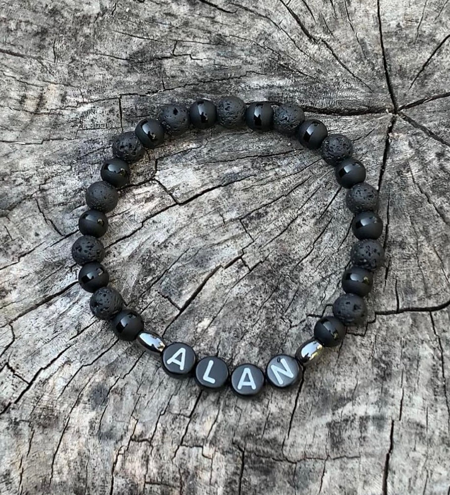 Boys Name Beaded Bracelet