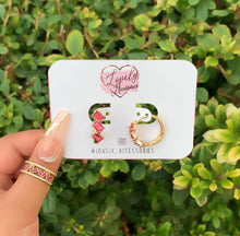 Load image into Gallery viewer, Hot Pink Huggie Earrings 💖
