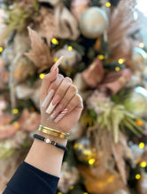 Load image into Gallery viewer, Black Evil Eye Initial Bracelet ✨🧿✨
