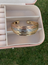 Load image into Gallery viewer, Tri-Color Cuff Bracelet
