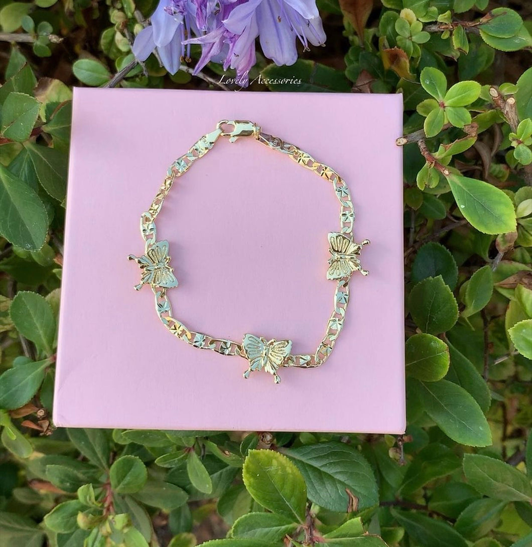 Butterfly Gold Necklace