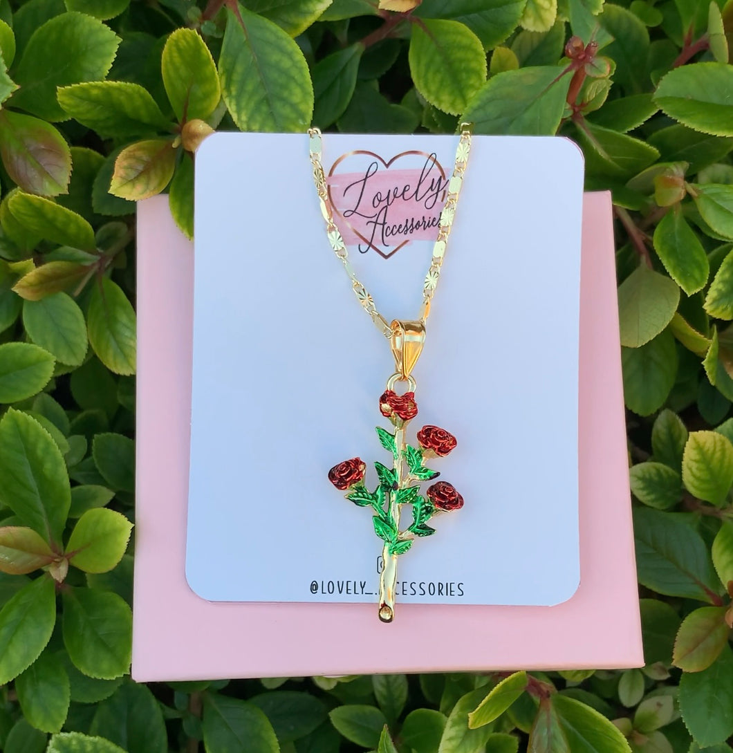 Red Roses Necklace🌹