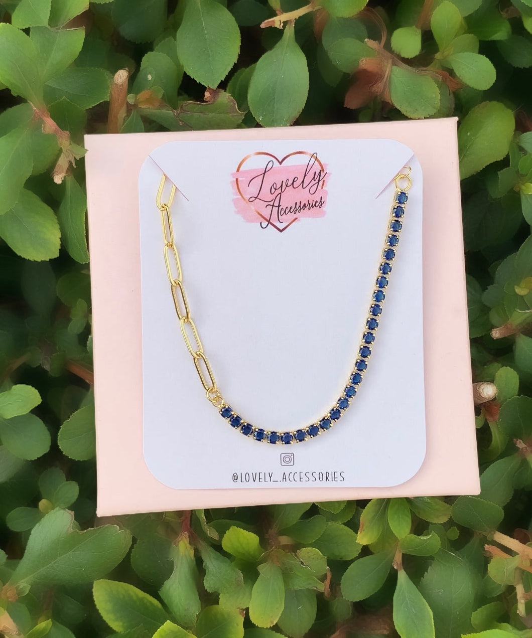 Moonlight CZ/PaperClip Bracelet✨