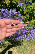 Load image into Gallery viewer, Double Heart🖤 Stud Earrings
