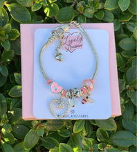 Load image into Gallery viewer, Pink Heart Charm Bracelet💖
