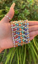 Load image into Gallery viewer, White💎 Evil Eye Bracelet
