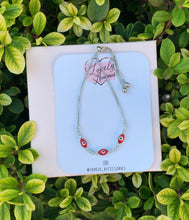 Load image into Gallery viewer, Icy Red Evil Eye Bracelet ✨
