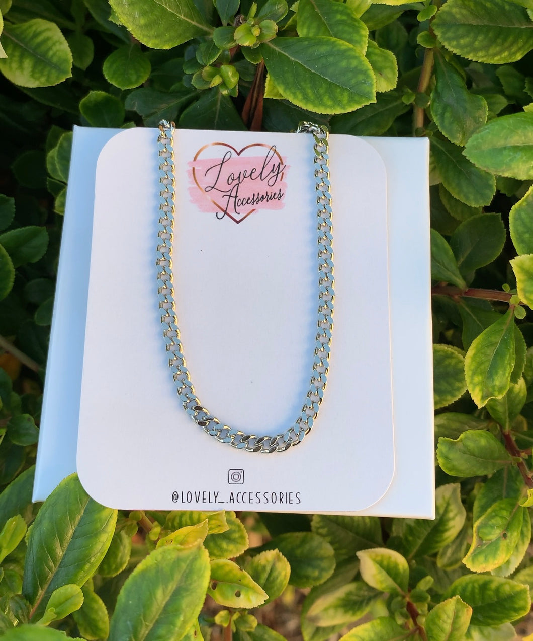 Silver Cuban Link Anklet