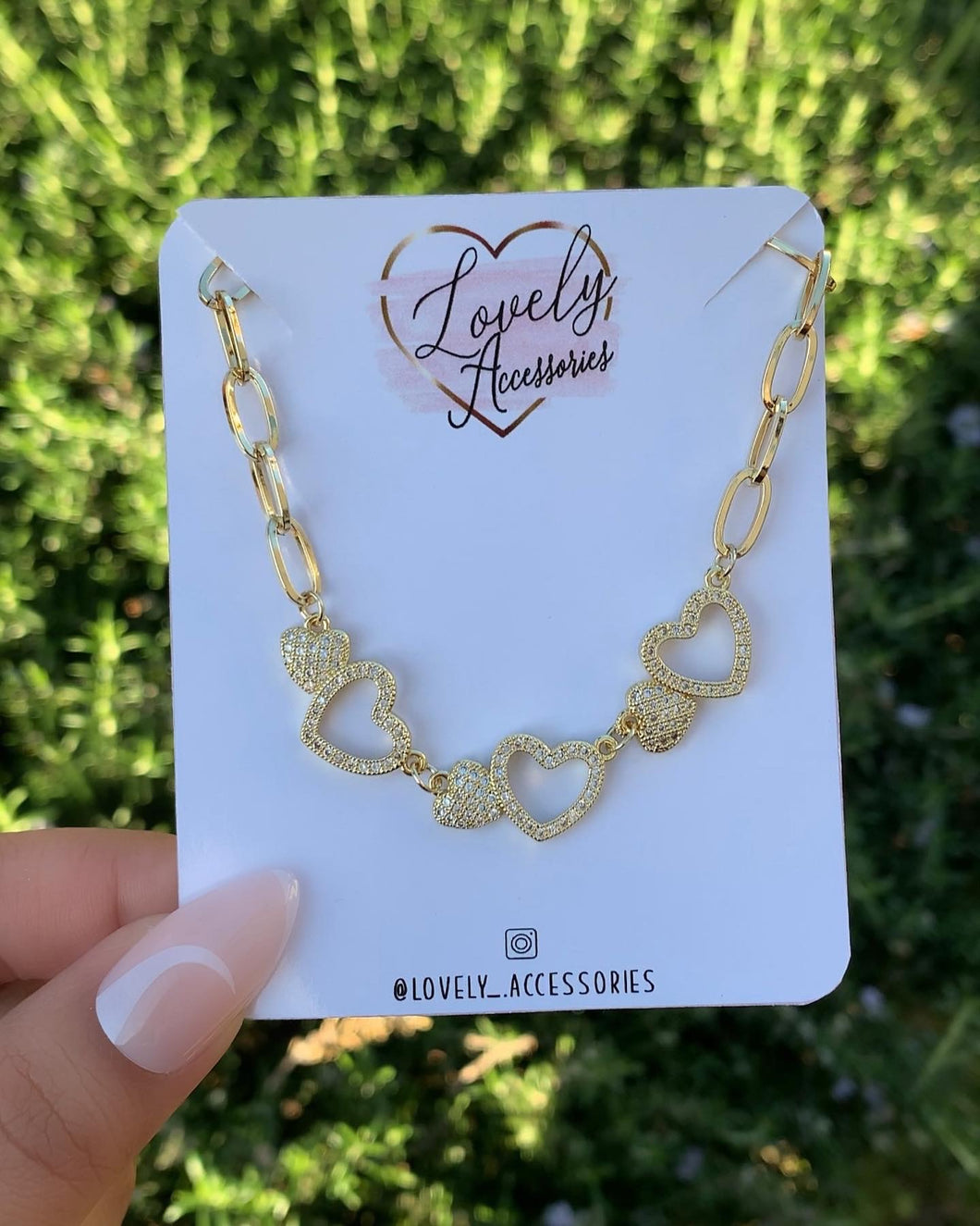 Heart Paperclip Necklace✨🤍✨