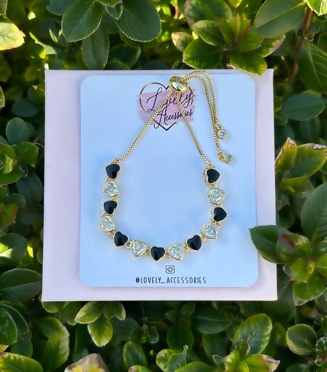 Black Diamond Heart Bracelet ✨🖤✨