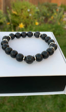 Load image into Gallery viewer, Rock Lava &amp; Onyx Stone Bracelets
