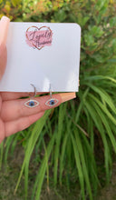 Load image into Gallery viewer, CZ Evil Eye Huggie Earrings
