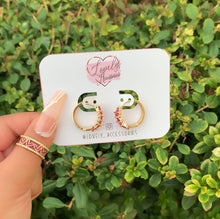 Load image into Gallery viewer, Hot Pink Huggie Earrings 💖
