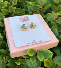 Load image into Gallery viewer, Multicolor Butterfly Stud Earrings 🦋

