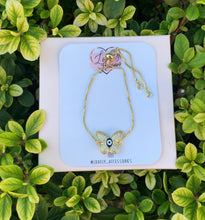 Load image into Gallery viewer, Butterfly Blue Evil Eye Bracelet ✨🦋🧿✨
