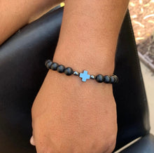 Load image into Gallery viewer, Silver Cross Bracelet
